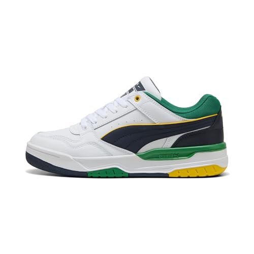 PUMA Rebound Retro, Scarpe da Ginnastica Unisex-Adulto, White-Archive Green-New Navy, 42 EU