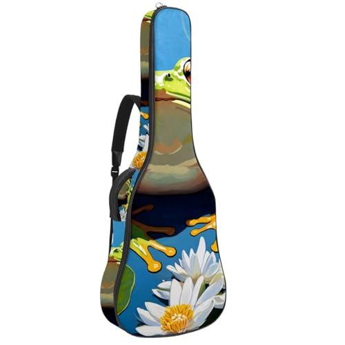 Sac pour guitare rembourré avec couche de protection éponge antichoc et poches de rangement