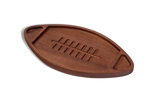 The Memory Company | Licensed NFL Acacia Team Football with Triangles Serving Board - Image 3