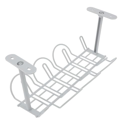 BAZEITFLOW 2セット デスク下コードラック ケーブル収納ラック 電源タップ整理 メッシュ設計 簡単設置 ハブ 充電器対応 ケーブルオーガナイザー