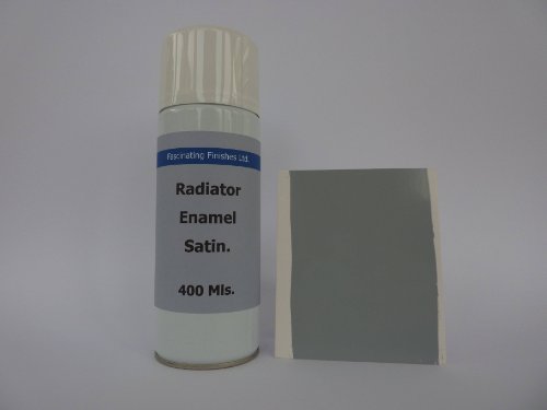 2 x 400ml Aerosol Light Grey Heat Resistant Radiator Spray Satin Paint