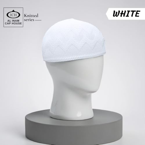 Image of ICH Premium Turkish Knitted Cap Model No. (N-09) | Soft, Comfortable & Stretchable Lightweight Headwear | Breathable Free Size Cap, Travel, Casual & Traditional Use