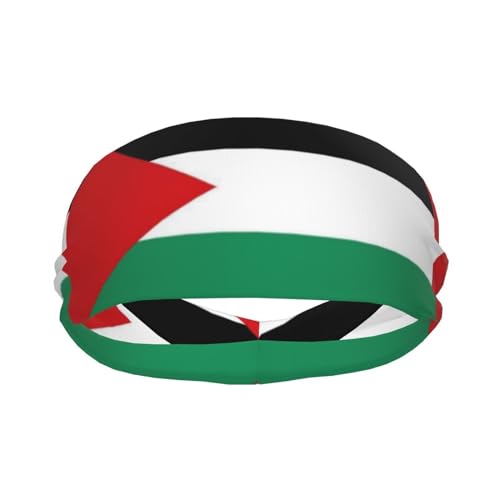 Image of Cute Flag Headbands Women Men Flag Sweatband Sports Headband for Running, Cycling, Yoga Gym, Working Out