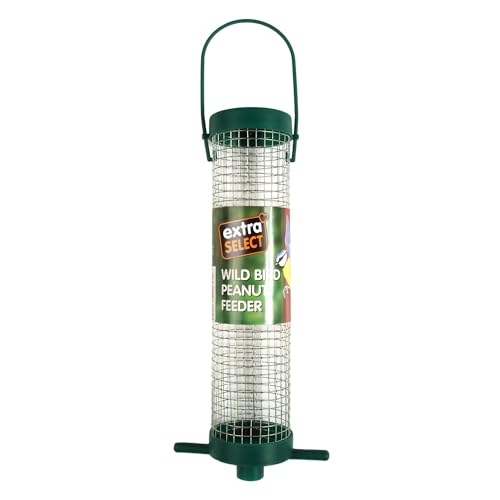 Extra Select Peanut Feeder 18cm Rust-Resistant Wire Mesh Wild Bird Feeder with Hanging Loop