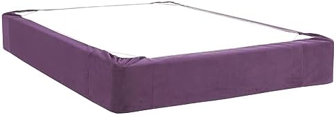 Howard Elliott 242-223 Bella Eggplant Boxspring Cover, Queen