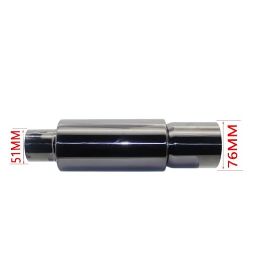 Silencieux d'échappement voiture en inox de 76mm pour optimiser l'évacuation des gaz moteur