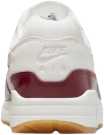 Image of Nike Air Max 1 LX Women's Shoes, Sail /Sail /Gum Light Brown /Team Red, Size 10