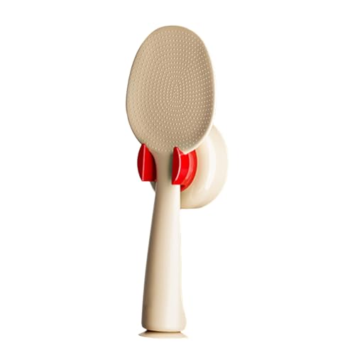 Rice Pfannenwender, Non-Stick Spoon, Suction Base Cooking Paddle, Self Standing Utensil for Serving Meals, Anti Spill Kitchen Gadget, General Purpose Food Tool, 3 Stück