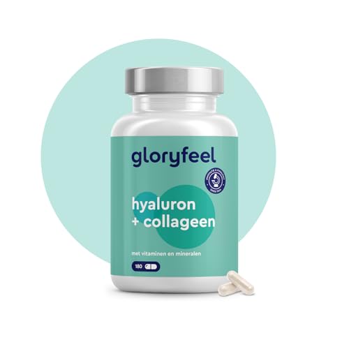 Hyaluronzuur Collageen - 180 capsules - Huid & Haar complex met Biotine, Vitamine C, Zink, Selenium & Bamboe-extract - Laboratorium getest, geproduceerd in Duitsland zonder toevoegingen