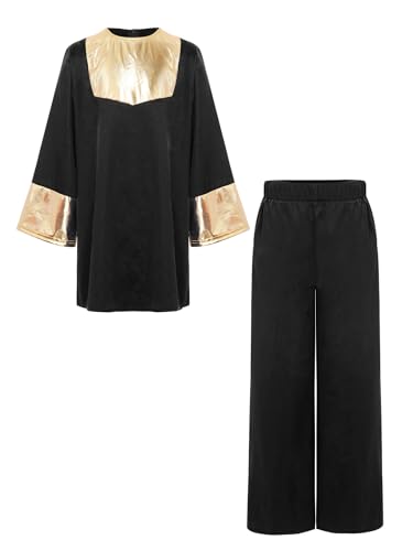 Tunique manches longues garçon pour chœur et pantalon large