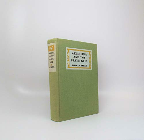 Willa Cather / Sapphira and the Slave Girl 1940... B084MJVNNC Book Cover