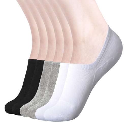 Image of DIBAOLONG Womens No Show Socks Non Slip Flat Boat Line Low Cut Socks (6-12 Packs)