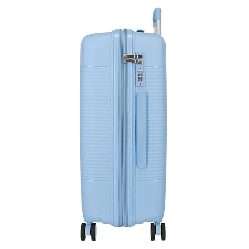 Valise rigide en polypropylène injecté Roll Road Acadia bleu clair 75 cm - 2