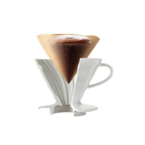 Hario V60 Paper Coffee Filters, Size 02, White, Tabbed (600 Sheets) (6 Items) #TOP2