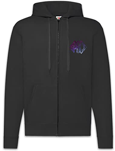 Sweat à capuche space zip homme vêtement streetwear astronomie