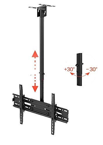 Image of 24x7 eMall 3 feet, Heavy Duty Full Motion Cantilever Tilt Swivel Ceiling Mount Bracket for 26 inch inch to 55 inch LED, LCD and Plasma TV for VESA sizes 100 x 100 upto 400 x 400 mm (Ceiling Swivel 26''- 55'')