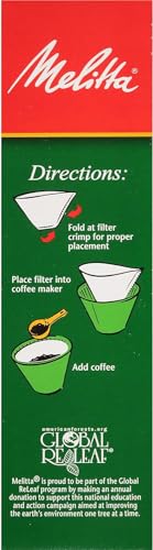 Filtro de papel para café Melitta Super Premium No. 4, marrom natural, 100 unidades