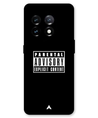 Image of Premium Explicit Case for Oneplus 11 Soft-Touch Metal TPU Back Cover, Shockproof, Designer, Aesthetic Mobile Phone Case (Glossy Finish)