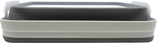 Cao Einziehbare Schüssel 9 Liter Erwachsene Unisex Grau/Weiß 30,5 x 30 cm - H 20 cm (aufgeklappt) - H 7 cm (zusammengeklappt)
