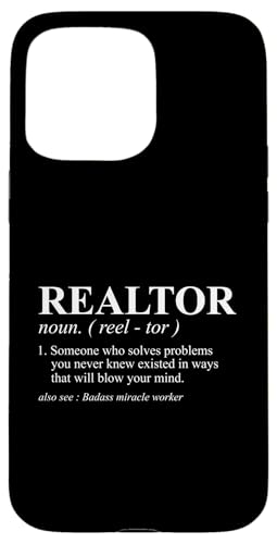 Realtor Definition Real Estate Case for iPhone 15 Pro Max