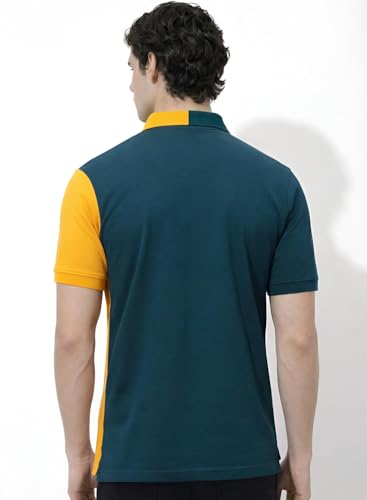 Image of ADRO Multicolour Polo T Shirt | 100% Cotton Mens Polo Tshirt | Regular Fit Half Sleeve Cut & Sew Polo T-Shirt for Men