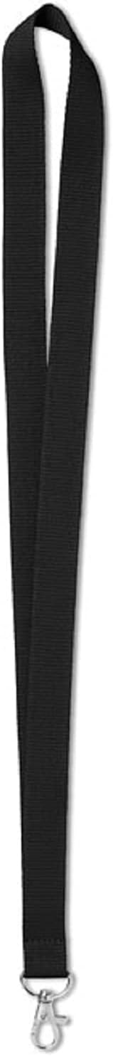 Moneysavers©™ 1.5 cm x 90cm Standard size Lanyard Neck Strap with Hook for ID Card Holders used in Offices for Staff And Events For People Identification (Black, 500)