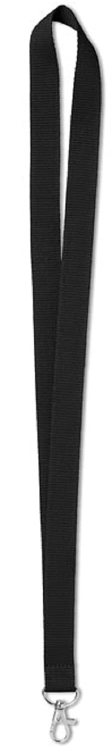 Moneysavers©™ 1.5 cm x 90cm Standard size Lanyard Neck Strap with Hook for ID Card Holders used in Offices for Staff And Events For People Identification (Black, 500)