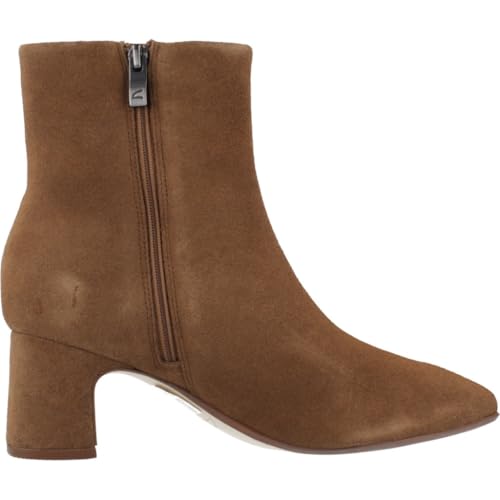 Clarks Premium Femme Fernie Zip Bottine, Daim de Noyer, 40 EU