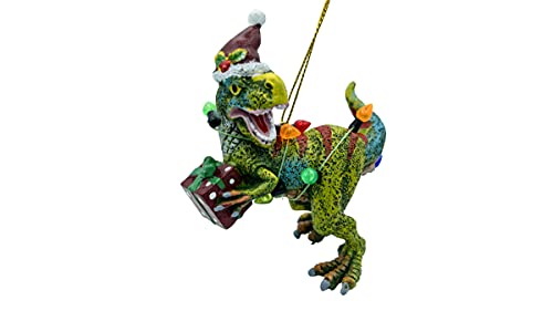 Dinosaur Christmas Tree Ornament T Rex Covered In Lights For Kids #TOP6