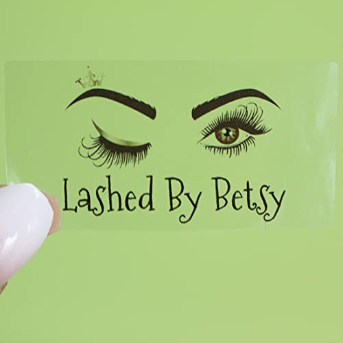 100-500 Pack Custom Clear Stickers Transparent Roll Sticker Waterproof Labels Decals Customized Name Image Address and Business Logo Personalized Sticker Roll