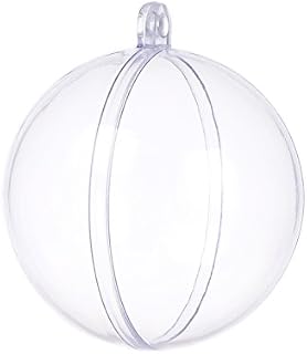 S SEEKINGTAG Clear DIY Fillable Plastic Ball Craft Ornaments 50 Mm – Pack