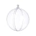 Seekingtag Clear DIY Fillable Plastic Ball Craft Ornaments 50 Mm – Pack of 12