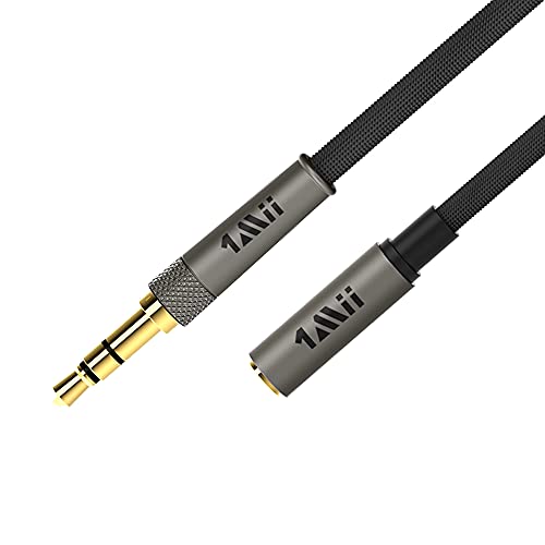 1mii Câble Audio D'extension 3,5 mm Mâle à Femelle, Cordon Stéréo à Connecteur Plaqué or pour Stéréos de Voiture/maison, Haut-parleur et plus (5,9 pi, 1,8 mètre) Cover
