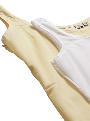 Image of Ada Womens Terivoile Cotton Suit Full Slip /Camisole (Pack of 2) A301831