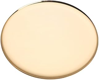 Round Gold Tray 28cm/11 inches Serving Tray Decorative Bathroom Vanity Tray (Gold)