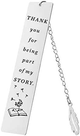Geeice Bookmark for Women Men, Book Marks with Chain Gift for Teachers Students Book Lovers Readers Librarian, Appreciation Gifts for Graduation Retirement Birthday Christmas Day, Gift Box Packaged