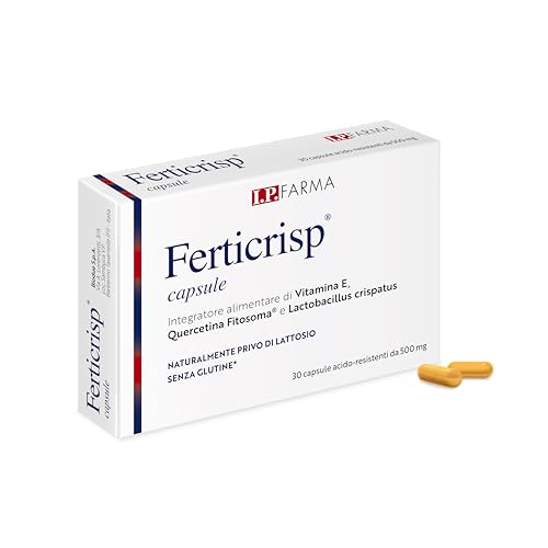 IP FARMA® FERTICRISP 30 capsule - Integratore alimentare di Vitamina E, Quercetina Fitosoma® e Lactobacillus crispatus per il benessere prenatale