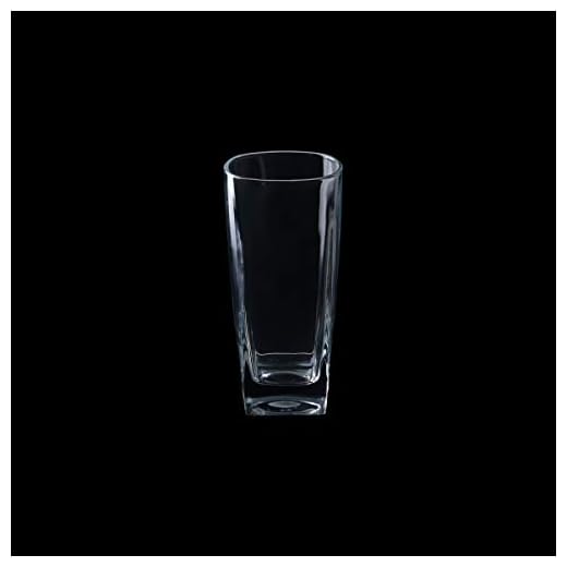 Conjunto 6 Copos Altos de Vidro Square Lyor Transparente 300Ml