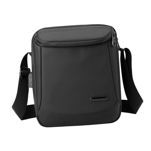 NOLITOY Nylon Shoulder Bag Black Crossbody Bag for Travel Briefcase for Men Outdoor Storage Pouch