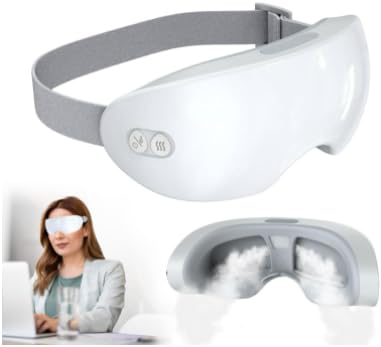 Eyerelis Steam Therapy Mask,Smart Hot & Cold Steam Eye Mask for Dark Circles, Puffiness, Dry Eyes Relief,Adjustable Intelligent Hot & Cold.