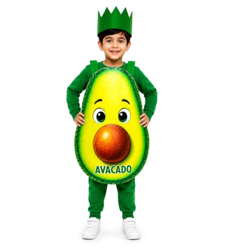 Image of Raj Costume Kids Fruit & Vegetable Fancy Dress Costume | Soft Felt Fruit and Vegetable Cutout Costume for Boys & Girls | School Annual Function