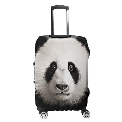 Panda Bear Head Luggage Cover, Washable Elastic Suitcase Cover Protector Fit 18-32 Inch Luggage4