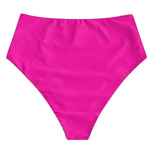Image of ZAFUL Women High Waisted Bikini Bottoms Ruched Swimsuit Bottom Tummy Control Bathing Suit Bottoms
