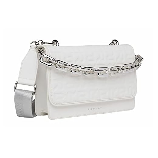 REPLAY FW3000.037.A0458A, Bolso Mujer, Blanco (Optical White 001), Talla única