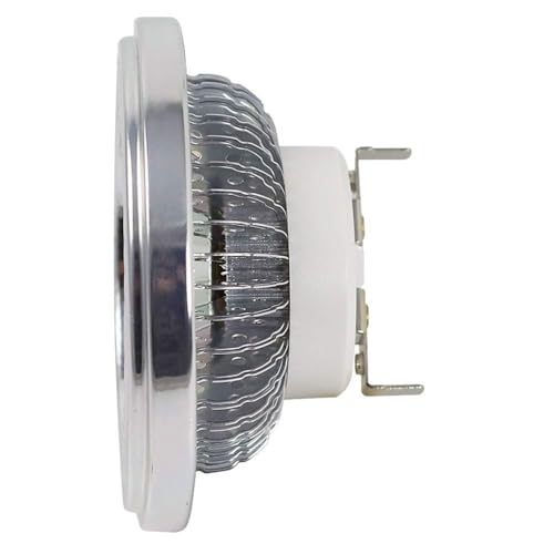 JiuRui LED Ampoules, Pack de 4, projecteur LED AR111 GU10/G53 14W AC230V lampe en aluminium à gradation(Warm white,G53)