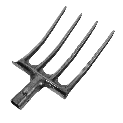 KITANDOVE Tenedor para Tierra Suelta Horquillas para Excremento De Caballo. Horquillas para Estiércol para Caballos Tenedor De Excavación De Jardinería Horca Horcas Silver Acero