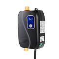 Tankless Electric Water Heater, 110V 3000W Under Sink On Demand Instant Hot Water Heater for Kitchen Bathroom Washing (Black)