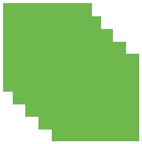 Siser EasyWeed Heat Transfer Vinyl HTV for T-Shirts 12 x 12 Inches 5 Precut Sheets (Apple Green)