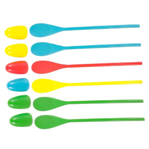 Evita el aburrimiento con el juego de cucharas equilibradoras de madera TOYANDONA infantiles