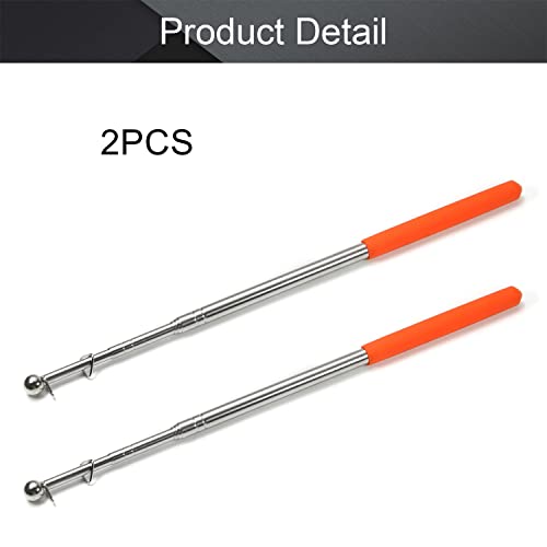Image of Othmro 2pcs Telescopic Teachers Pointer,Teachers Pointer Stick, Extendable Hand Pointer Retractable Classroom Whiteboard Pointer Extendable for Teachers, Guides, Coach Extend to 39.4 inch